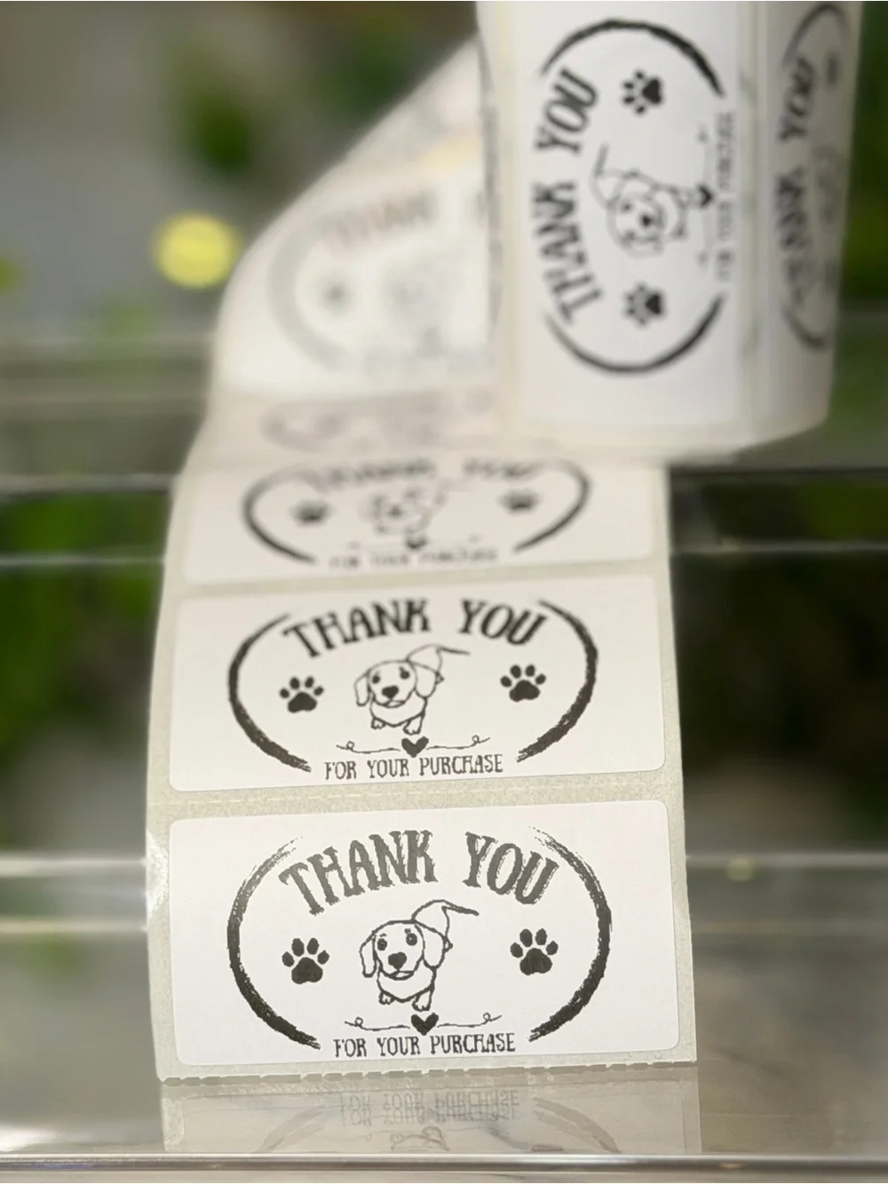 200 Dachshund Thank You Stickers 2x1 Small Business Shipping Labels Cute Dog